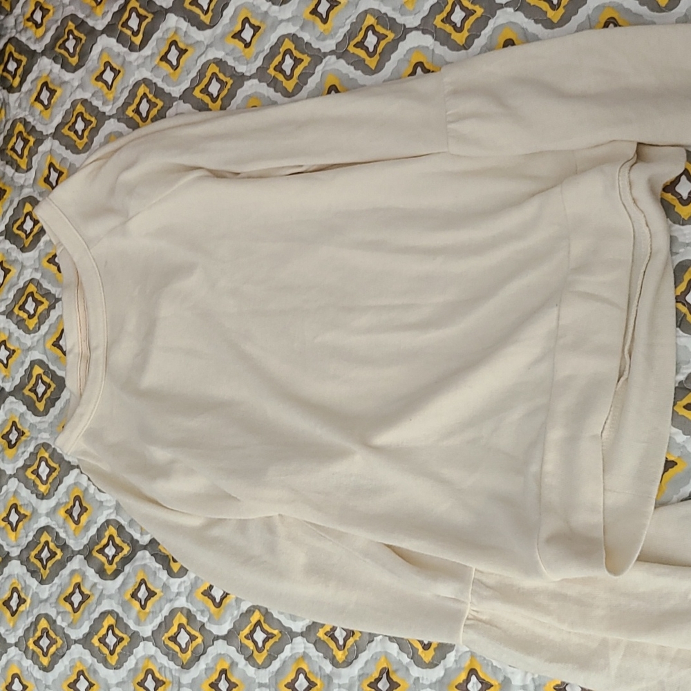 Lauren Conrad, size xs, white bell sleeve light sweater
